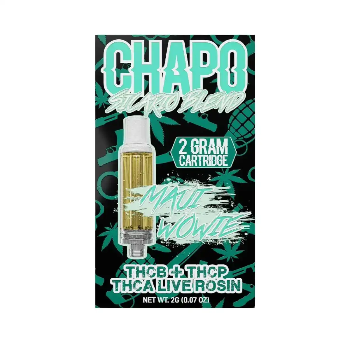 Image of Chapo Sicario Blend Vape Cartridges 2g - Maui Wowie