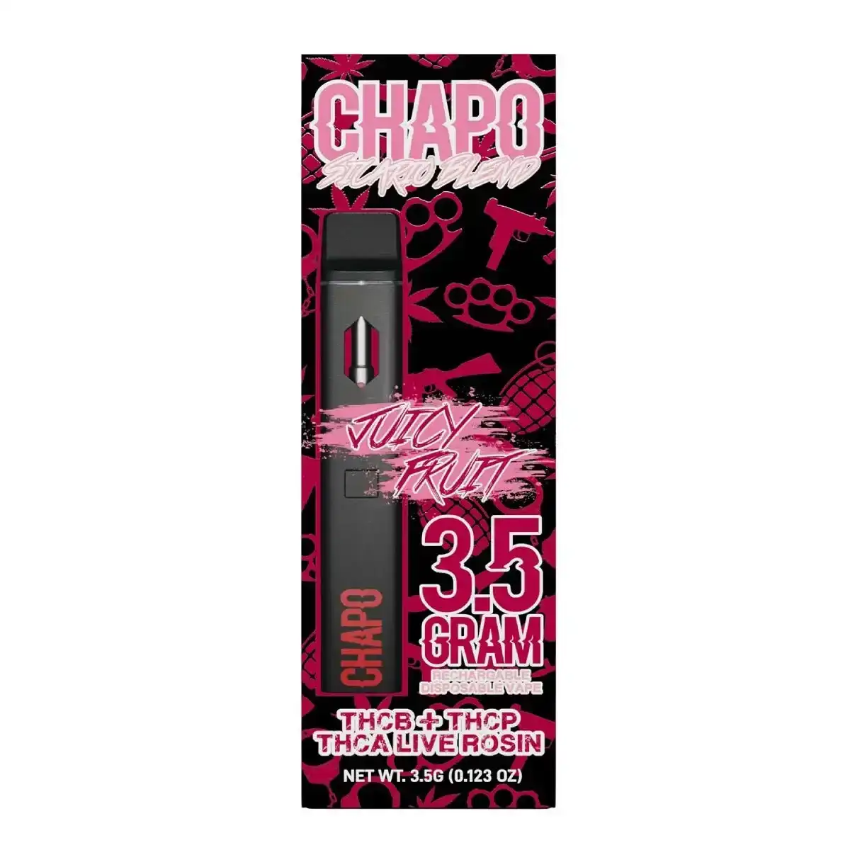 Image of Chapo Sicario Blend Disposable Vape Pens 3.5g - Juicy Fruit