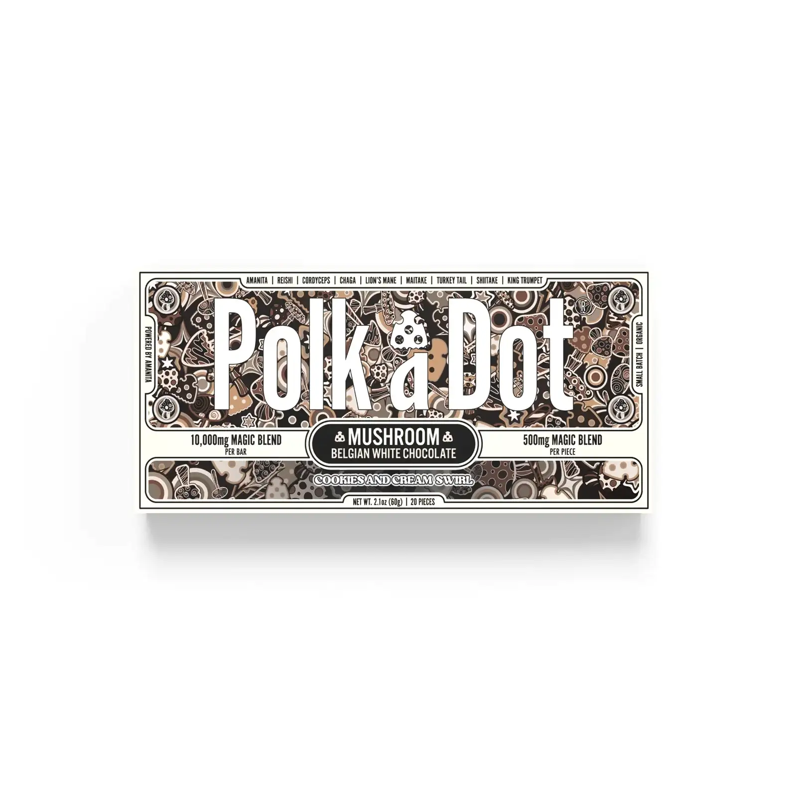 Image of Polk A Dot x Urb Mushroom Chocolate Bars 10000mg