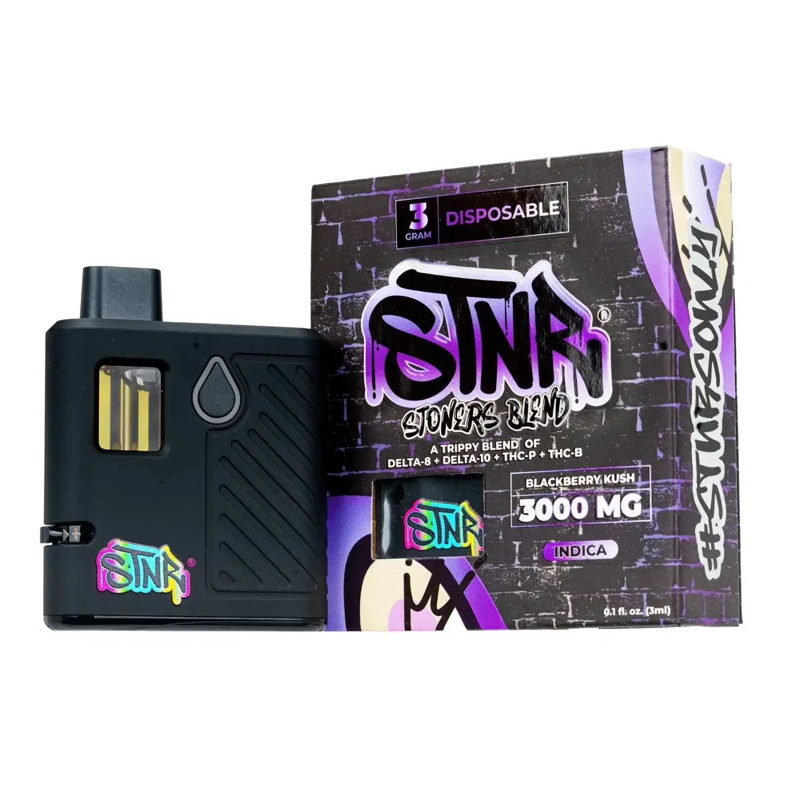 Image of STNR Creations Stoners Blend Disposable Vape | 3g - Blackberry Kush