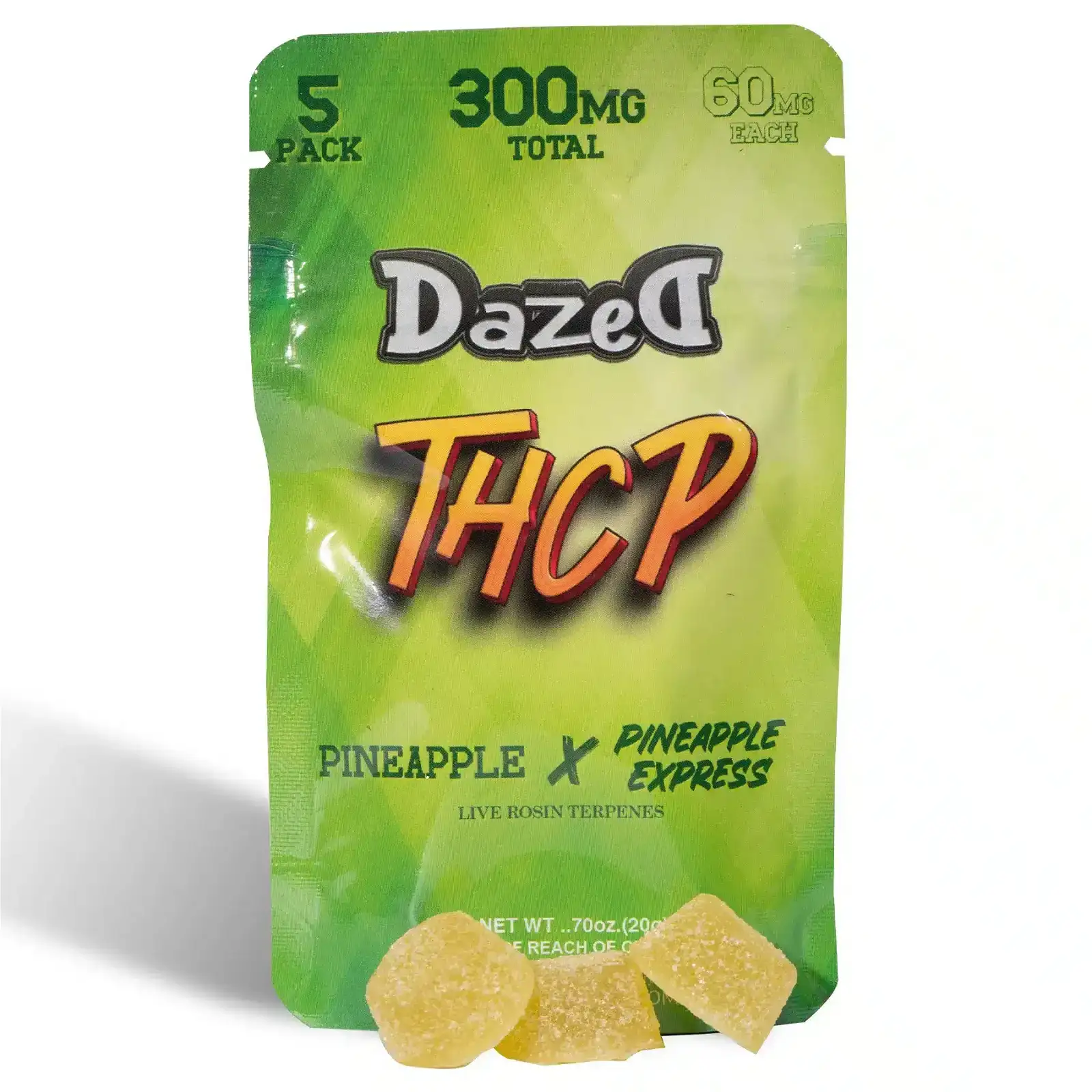 Image of Dazed8 THCP Gummies 60mg 5pc | Offer