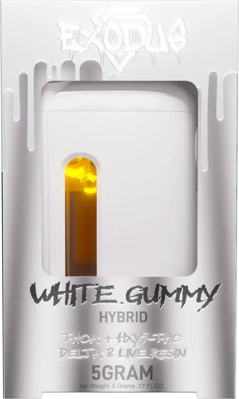 Image of Exodus Preheat THC-A Live Resin Disposable Vape Pens 5g - White Gummy
