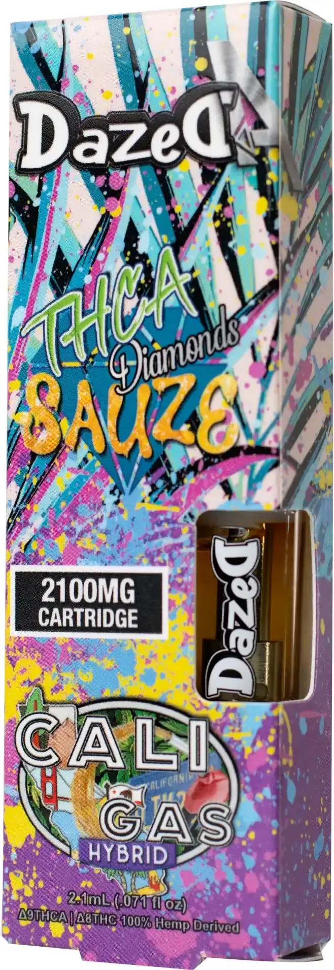 Image of DazedA THC-A Diamonds Sauze Vape Cartridges (2.1g) - Cali Gas