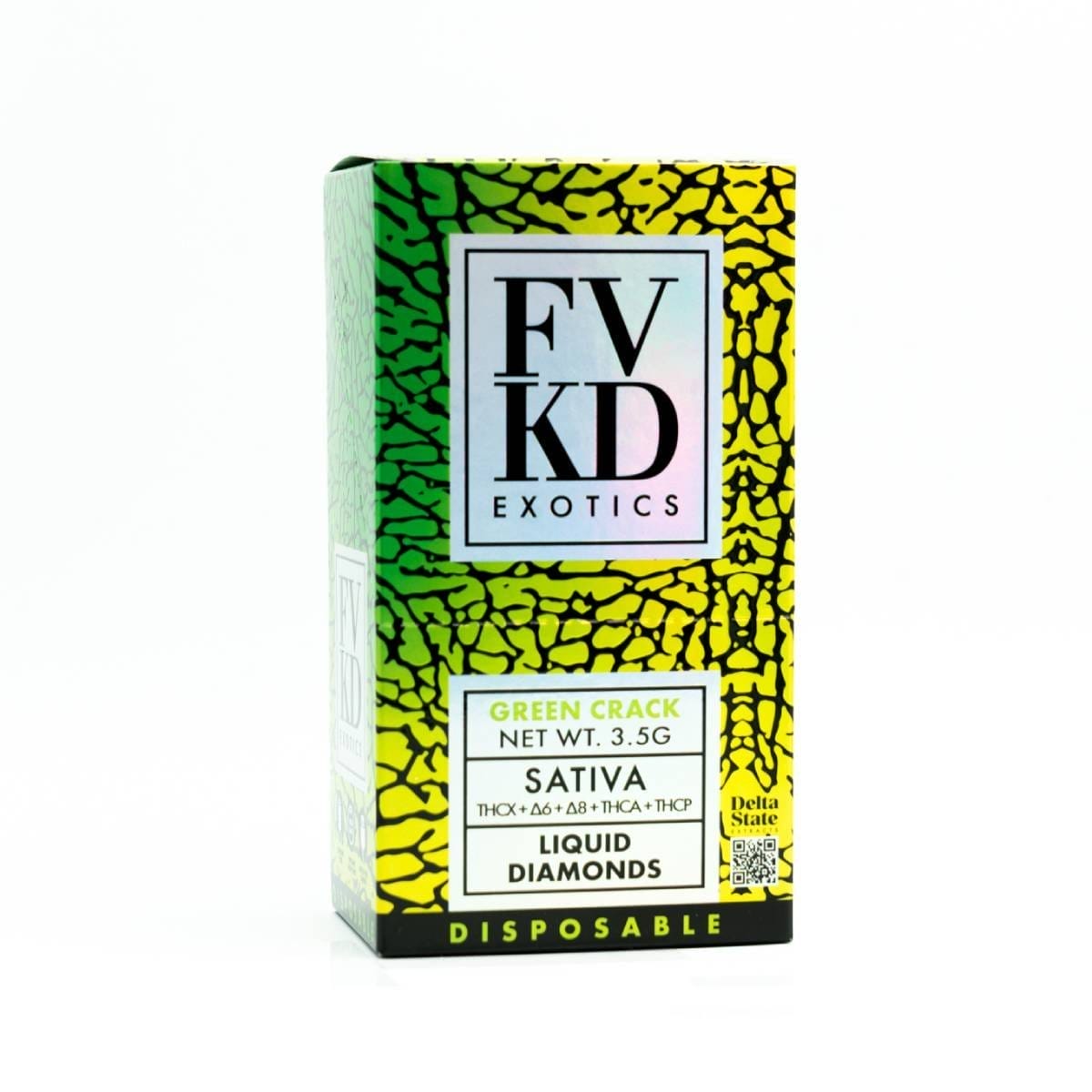Image of FVKD Exotics Liquid Diamonds Disposables 3.5g - Green Crack