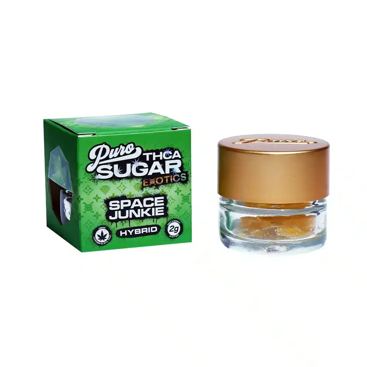 Image of Puro Exotics Sugar THC-A Dabs 2g - Space Junkie