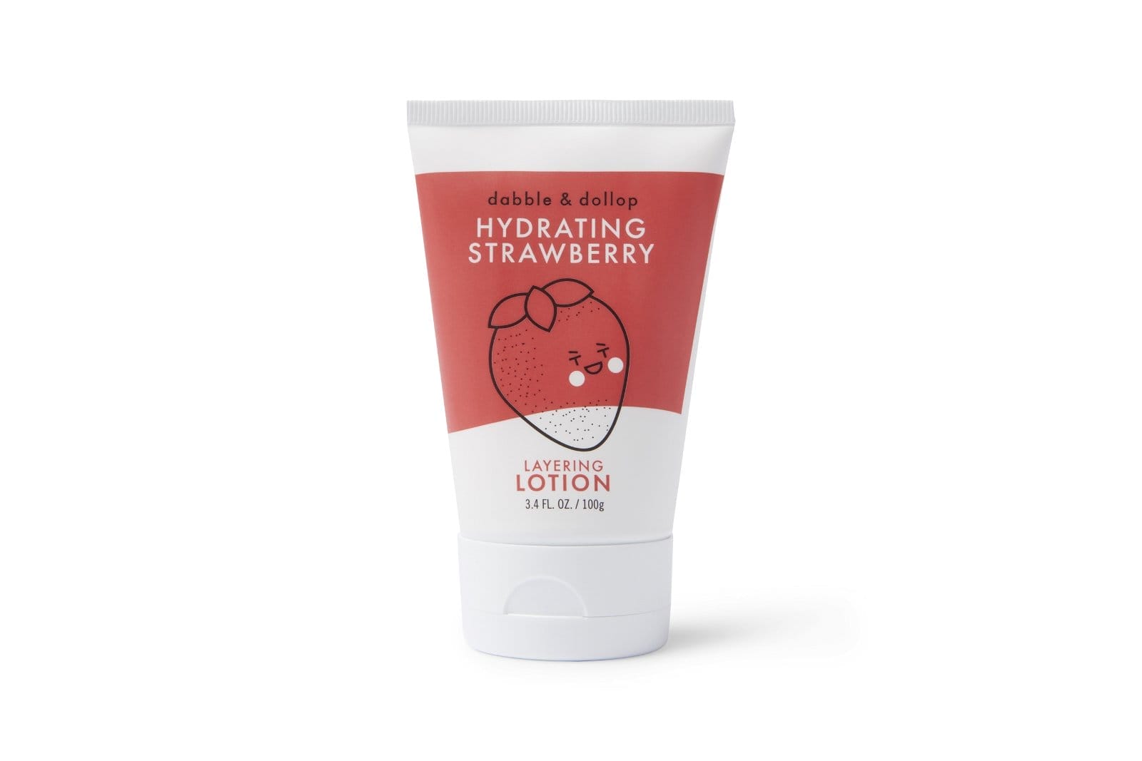 image of tube of strawberry hydrating lotion