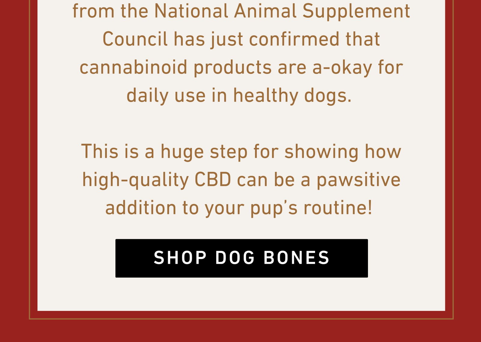 NEW STUDY CONFIRMS: CBD IS SAFE FOR YOUR PUP!