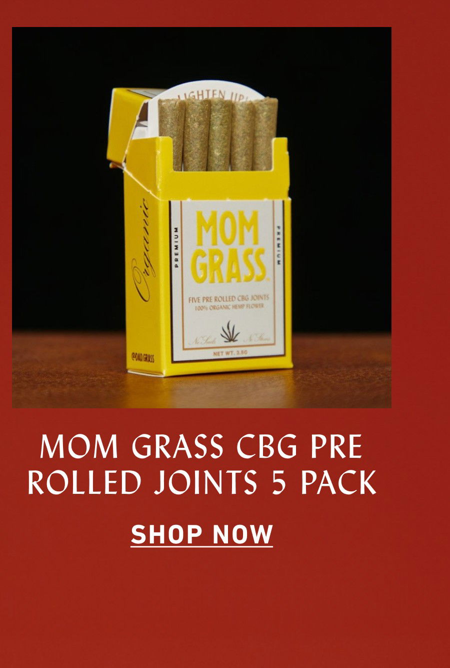 Mom Grass CBG Pre Rolled Joints 5 Pack