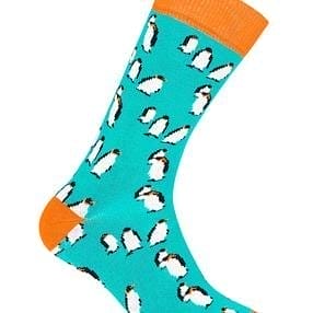 Chaussettes vert turquoise - Les Dago Pingouin