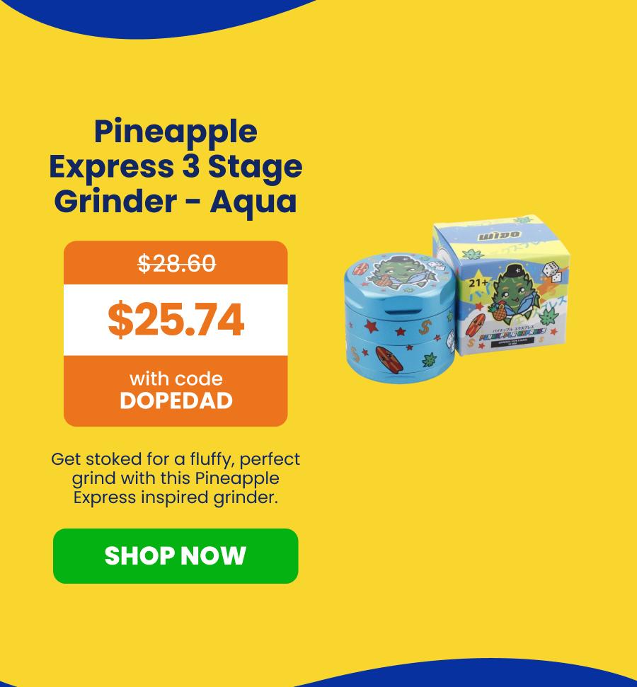 Pineapple Express 3 Stage Grinder - Aqua