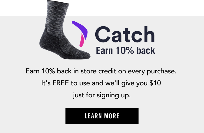 Pay with Catch to earn 10% back in store credit for every purchase. It's free to use and we'll give you \\$10 for signing up.