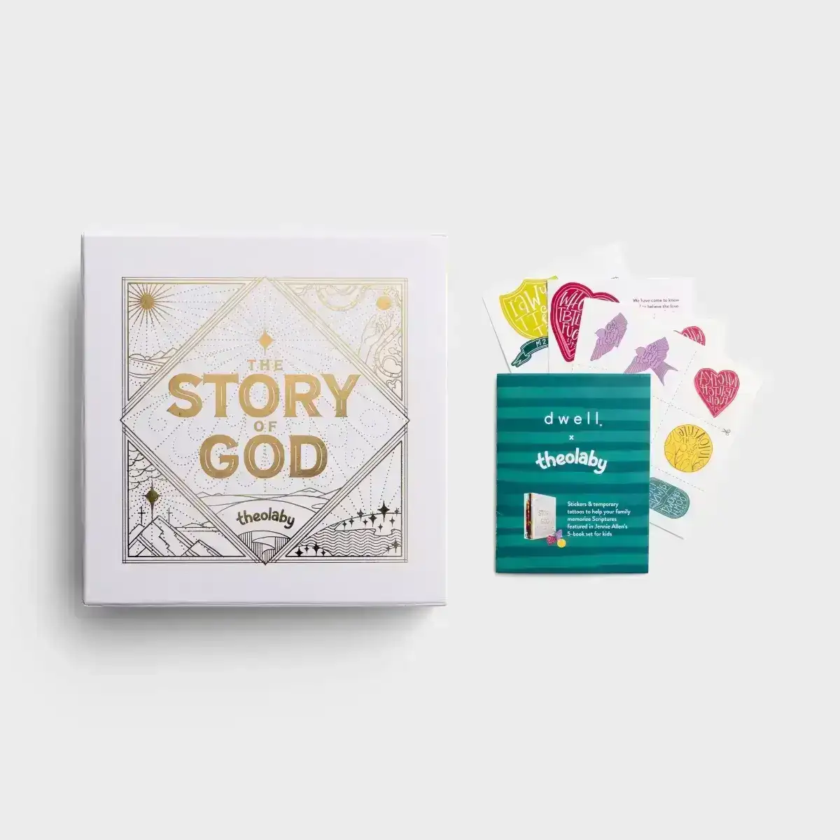 The Story of God 5-Book Set + Dwell Differently Kid's Bible Memory Kit