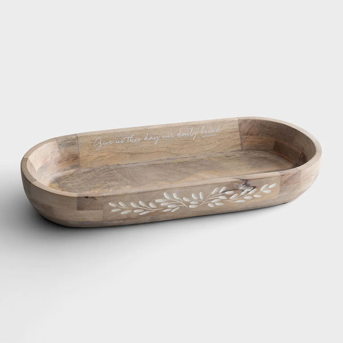 Give Us This Day - Wooden Dough Bowl