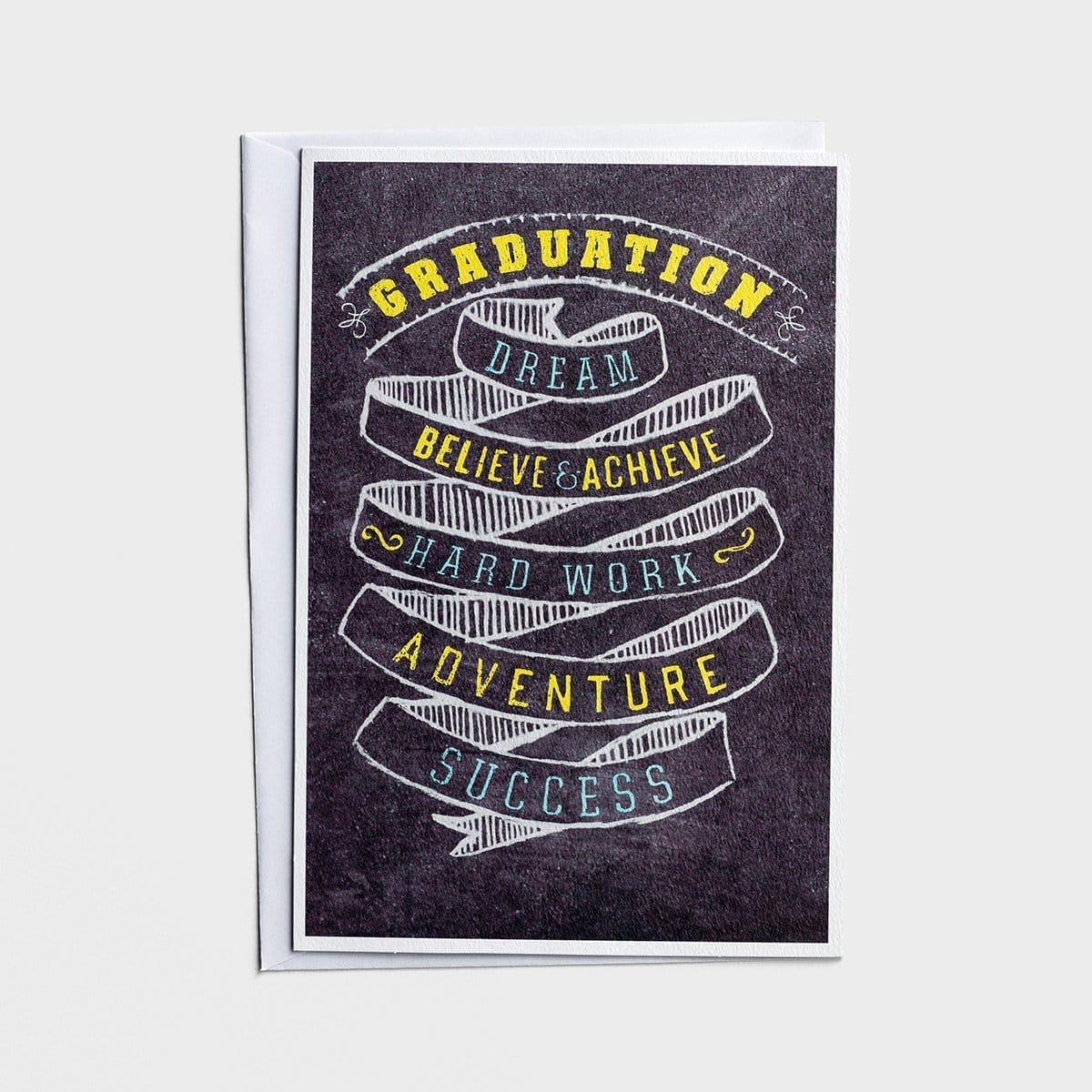 Graduation - Dream, Believe & Achieve - 1 Greeting Card