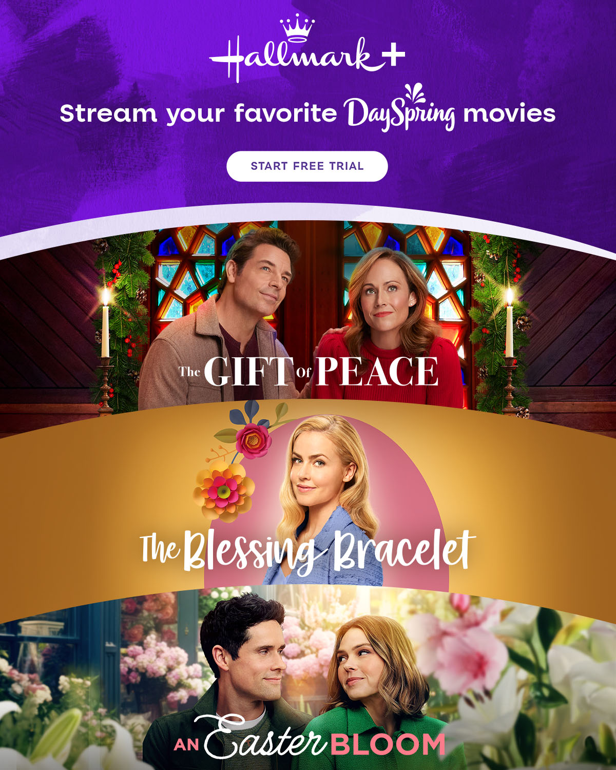 Hallmark+ Stream Your Favorite DaySpring Movies Start Free Trial