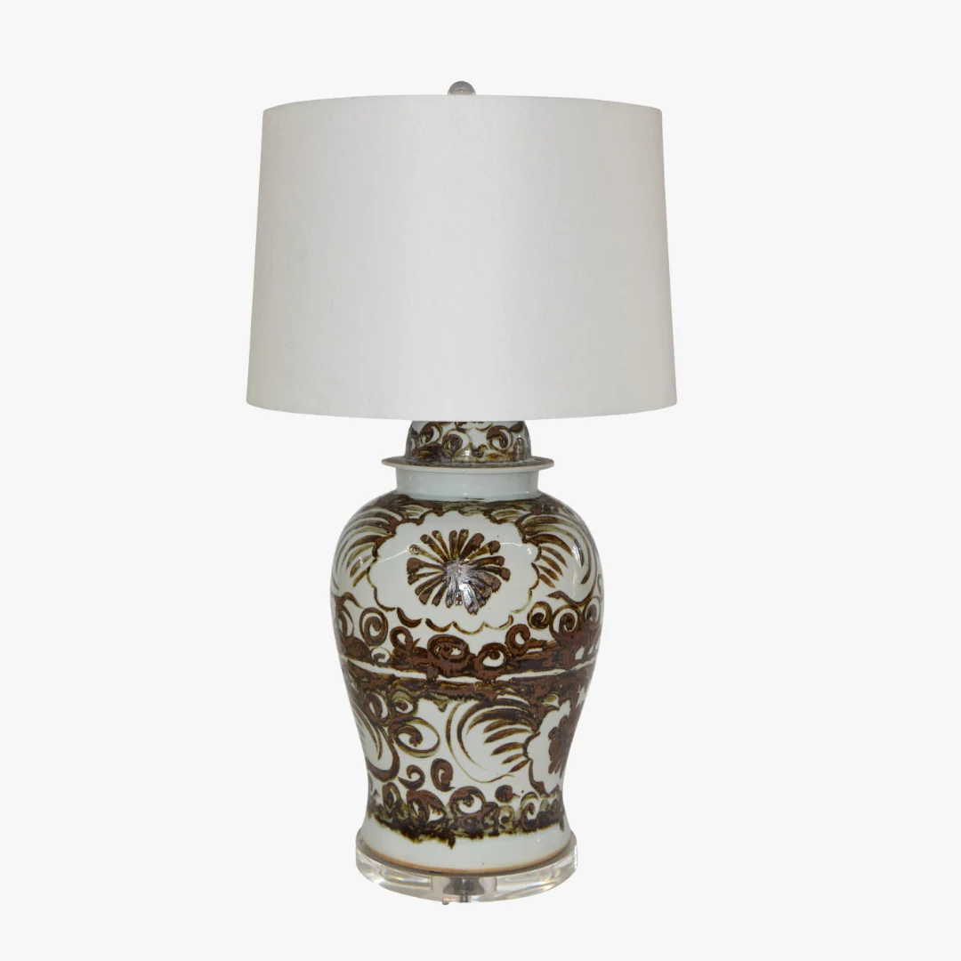 Image of Brown Silla Flower Lamp