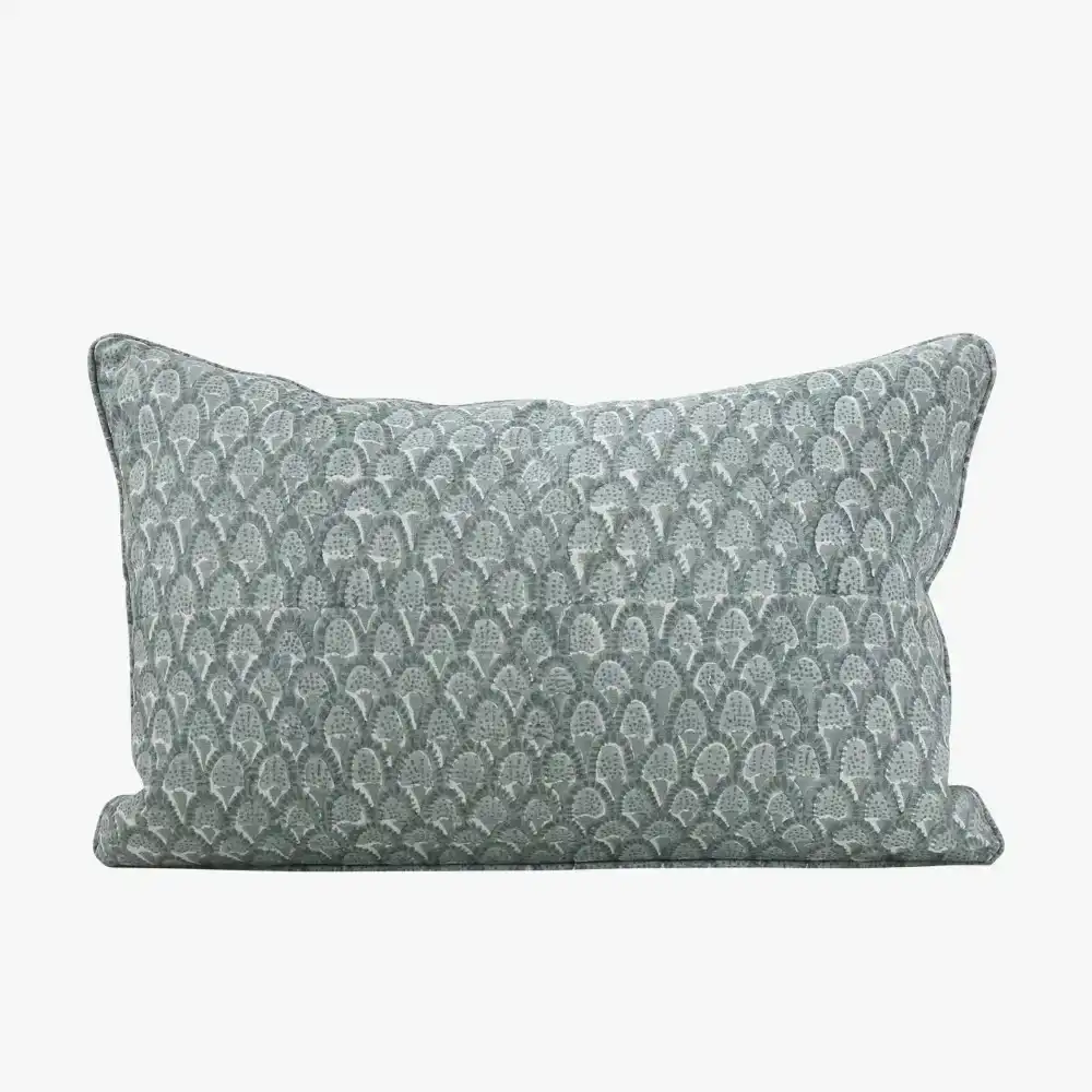 Image of Scopello Celadon Lumbar Pillow Cover