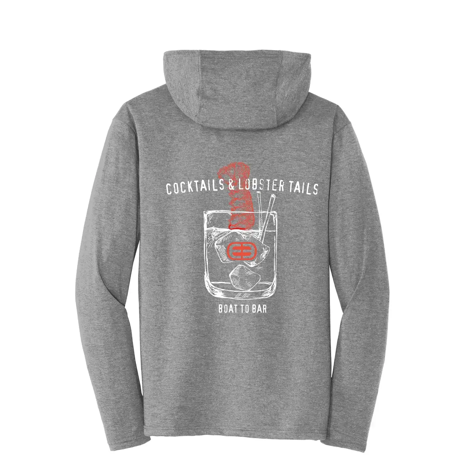 Cocktails and Lobster Tails Triblend Hooded Tee