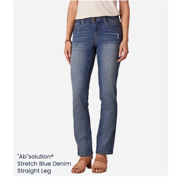 "Ab"solution® High Rise Plus Crop Itty Bitty Bootcut Jeans