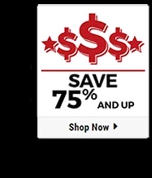 Save 75% & Up