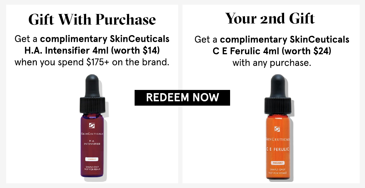 Complimentary SkinCeuticals gifts with purchase