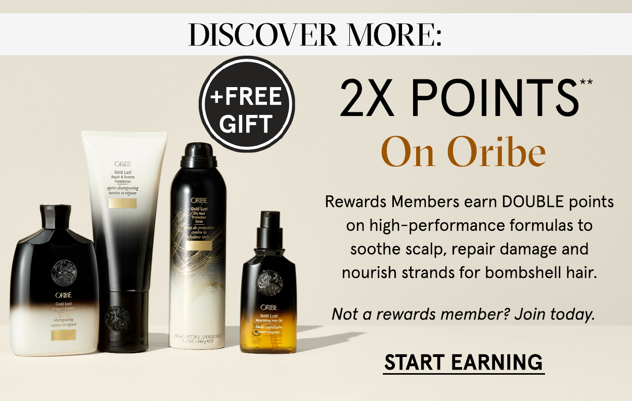 Earn 2x points on Oribe