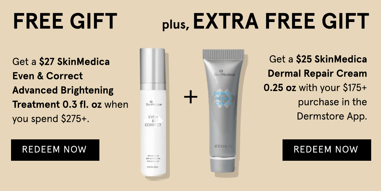 2 FREE gifts with your purchase in the Dermstore App