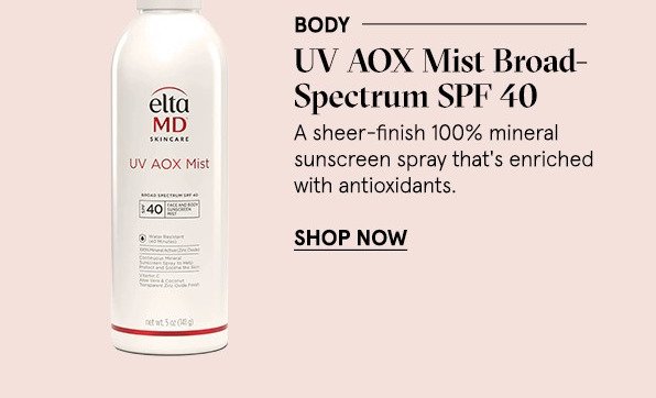 EltaMD UV AOX Mist Broad Spectrum SPF 40