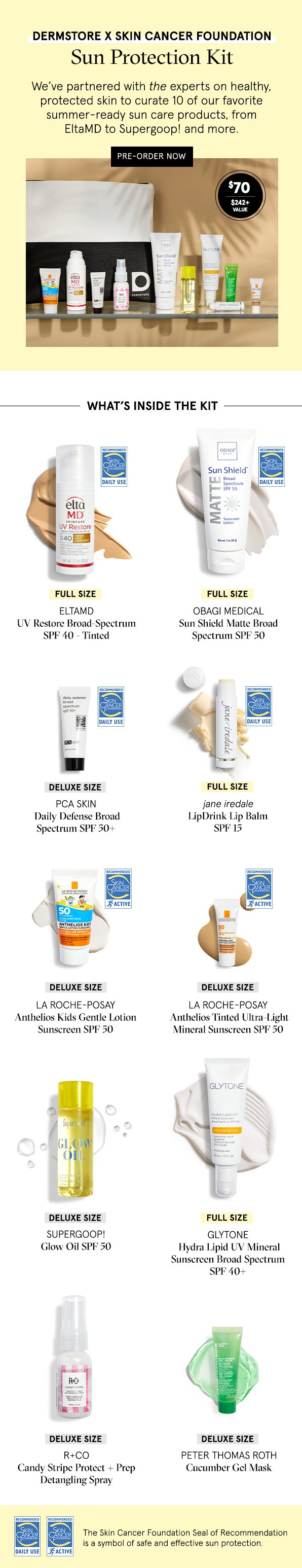 Best of Dermstore Skin Care Foundation x Dermstore Sun Protection Kit