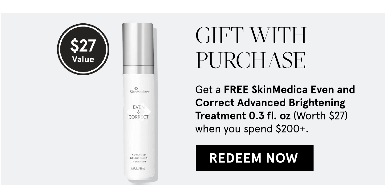 FREE SKINMEDICA GIFT with purchase