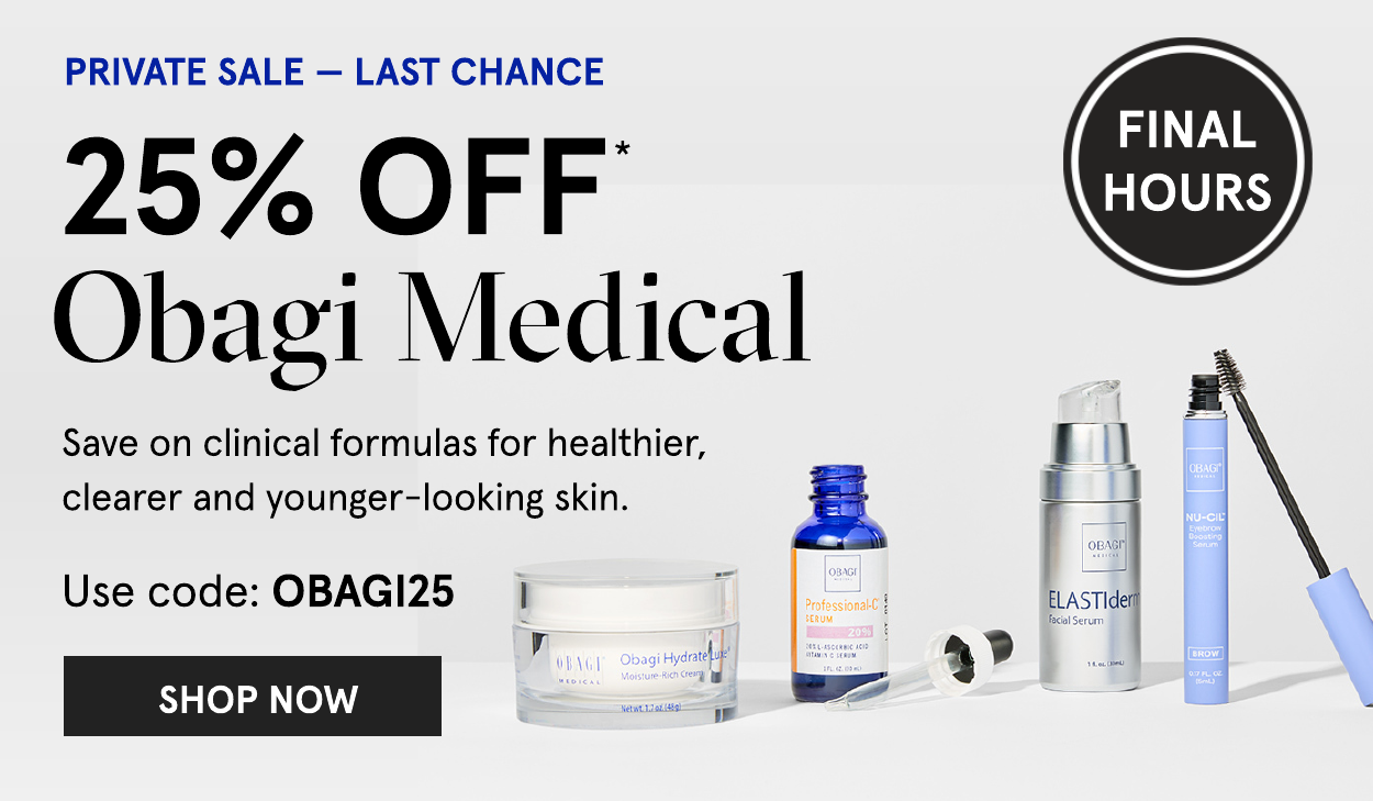 25% off Obagi Medical with code: OBAGI25