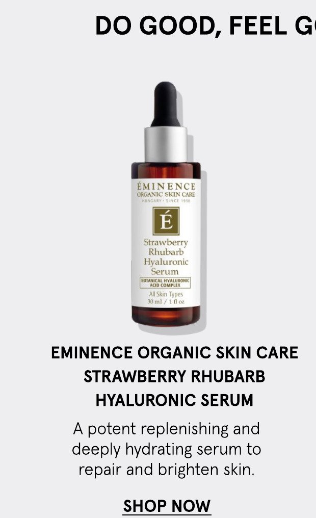 Eminence Organic Skin Care Strawberry Rhubarb Hyaluronic Serum