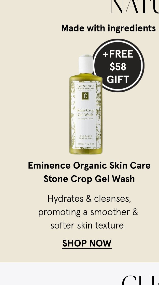 Eminence Organic Skin Care Stone Crop Gel Wash