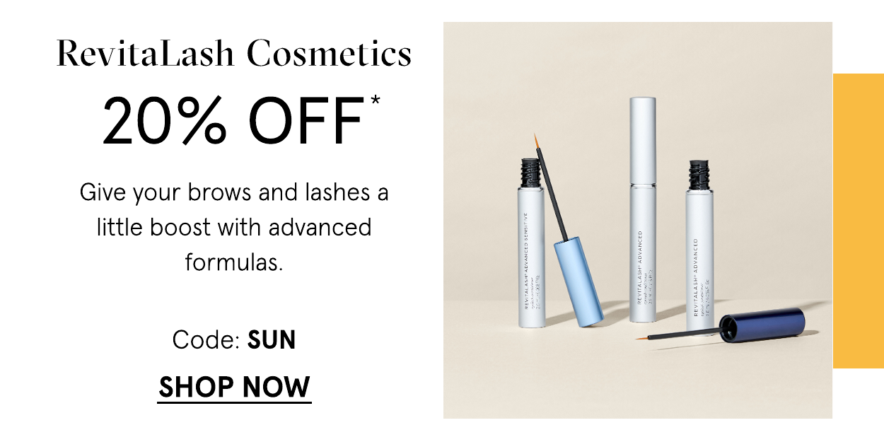 RevitaLash Cosmetics 20 off with code: SUN