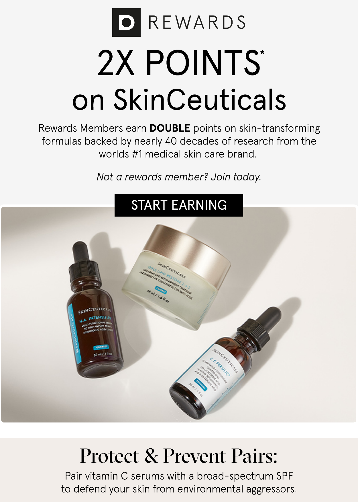 2x Points on SkinCeuticals