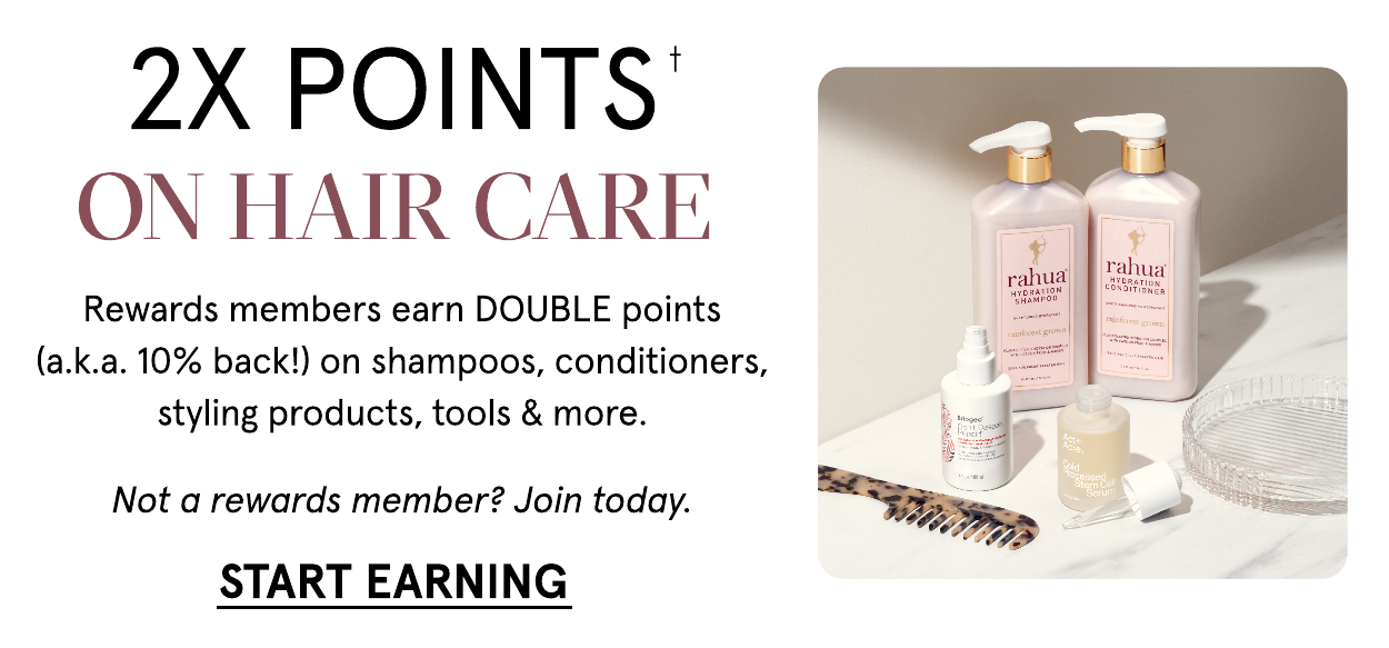 2X Points On Hair Care