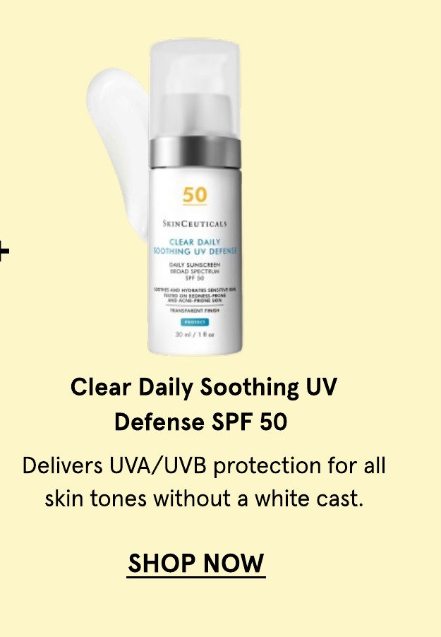 SkinCeuticals Clear Daily Soothing UV Defense Cream SPF 50