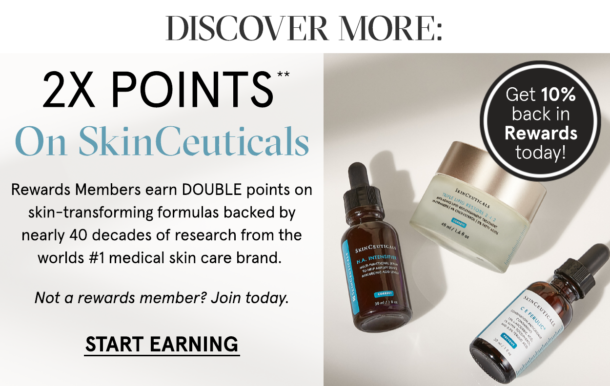 2x Points on SkinCeuticals