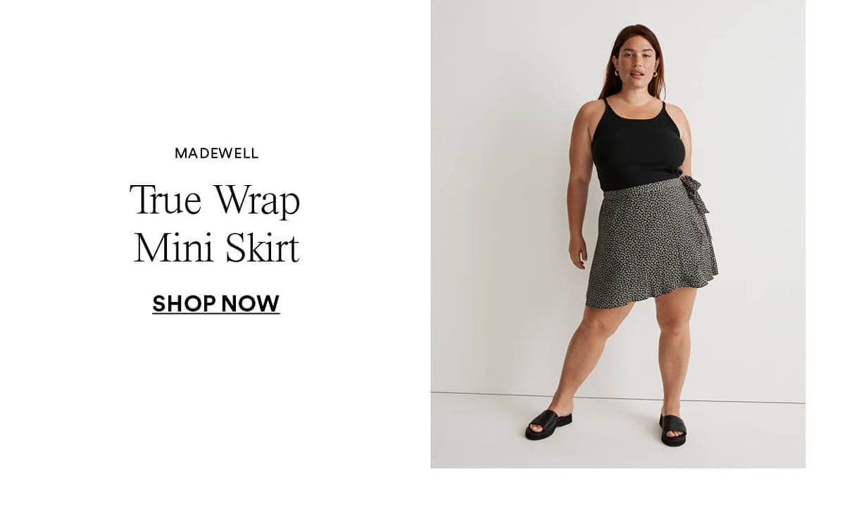 True Wrap Mini Skirt