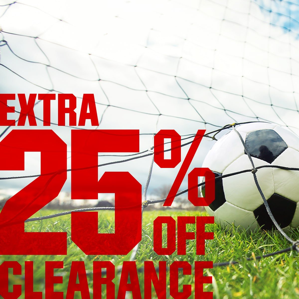 \xa0Extra 25% Off Clearance.