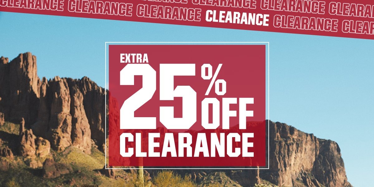 \xa0Extra 25% off clearance.