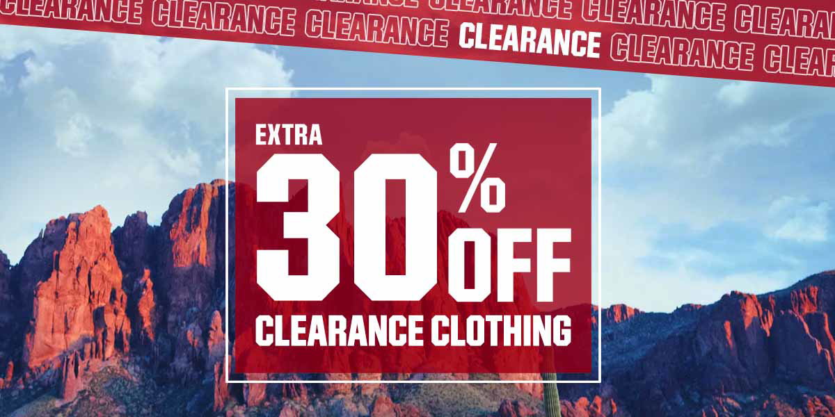 \xa0Extra 30% off clearance clothing.