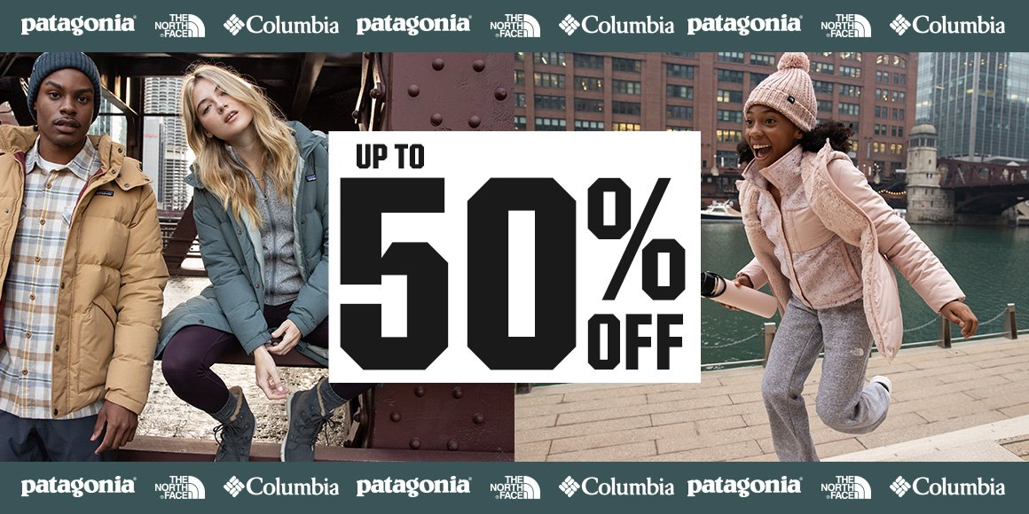 Up to 50% off.