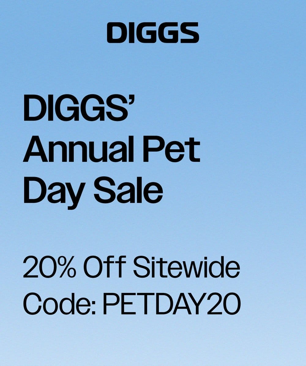 Diggs' Annual Pet Day Sale