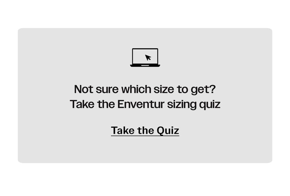 Take the enventur sizing quiz