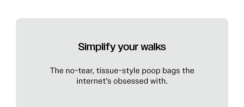 Simplify your walks