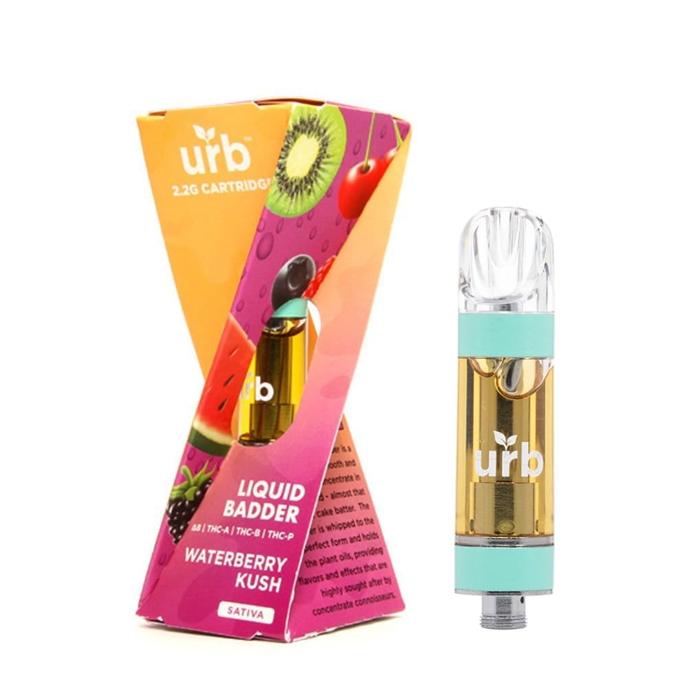 Image of URB Liquid Badder THC Blend 2.2G Cartridge - blue strawberry