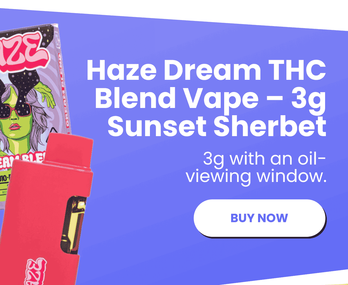 Haze Dream THC Blend Vape – 3g Sunset Sherbet