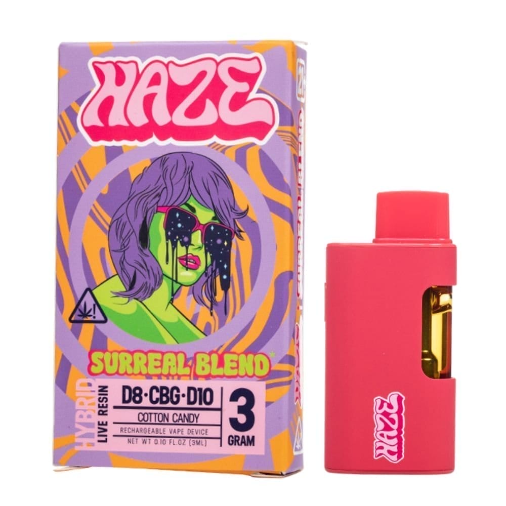 Image of Haze Surreal THC Blend Vape - 3g Cotton Candy Hybrid