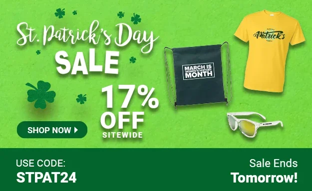 St. Patrick's Day Sale | 17% Off Sitewide | Use Code: STPAT24 | Sale Ends Tomorrow | Shop Now